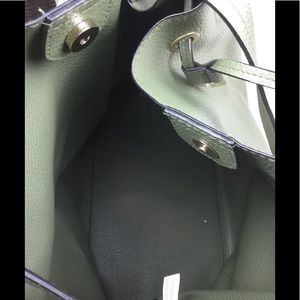 None Bags - ARMY GREEN LARGE TOTE GOLD HARDWARE None Bags - ARMY GREEN LARGE TOTE GOLD HARDWARE